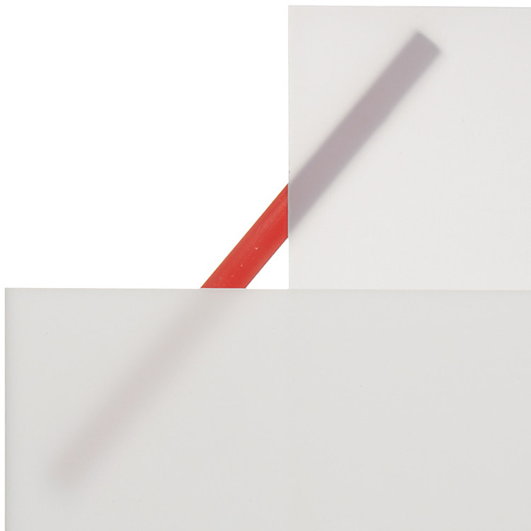 HUASHUAITE Frosted Surface Clear Crystal Cast Plexiglass Color Solid Acrylic Plastic Sheet for Building Material 